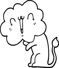cute cartoon lion