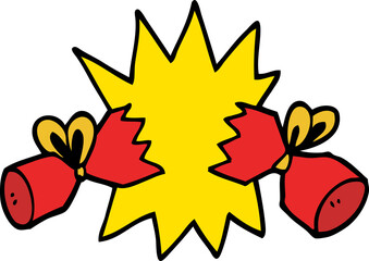 cartoon doodle cracker