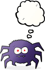 thought bubble cartoon spider