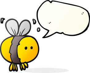 speech bubble cartoon bee