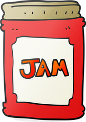 cartoon jam jar