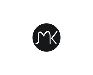 creative letter MK logo design vector template