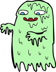 cartoon gross slime ghost