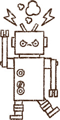 Robot Charcoal Drawing