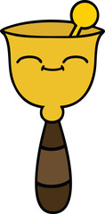 cute cartoon school bell