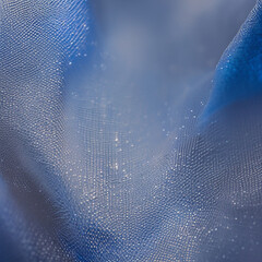 blue background - blue cloth texture background - Generative AI