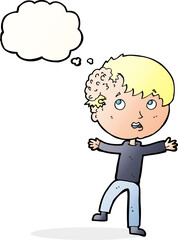 cartoon medical emergency with thought bubble