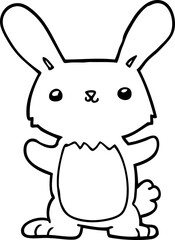 cute cartoon rabbit