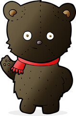 cute cartoon black bear