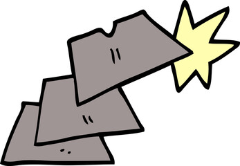 cartoon doodle work knife blades