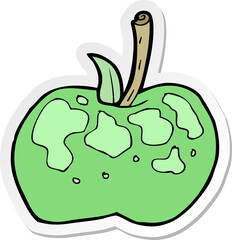 sticker of a cartoon apple