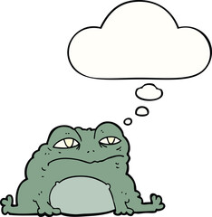 cartoon toad and thought bubble