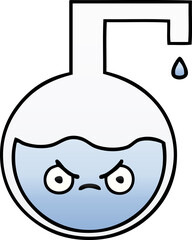 gradient shaded cartoon science experiment