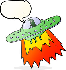 speech bubble cartoon ufo