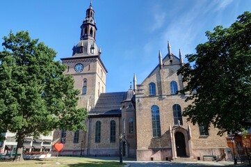 Fototapeta na wymiar Cathédrale d'Oslo en Norvège