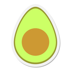 avocado sticker