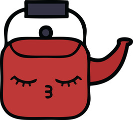 cute cartoon kettle