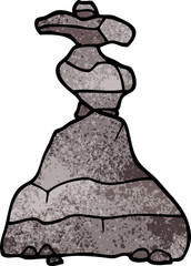 cartoon doodle boulders