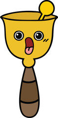 cute cartoon school bell