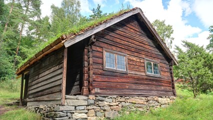 maison ancienne en Norvège, Scandinavie