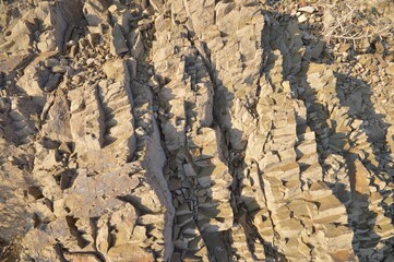 Background texture of stones in the rocks of the Pamir