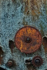Background texture wallpaper metal mechanical gears rusty plaque spare parts mechanism 