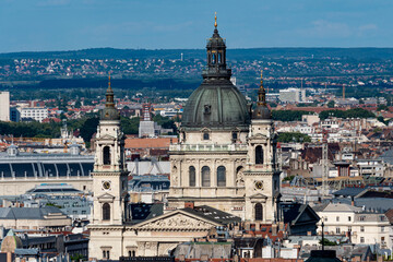 Fototapeta na wymiar The Saint Stephen Basilica in Downtown Budapest, Hungary, Eastern Europe