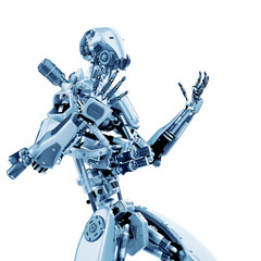 Fototapeta premium super robot is frustrated