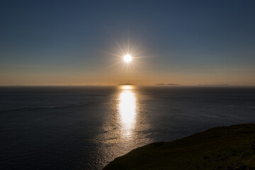 Sonnenuntergang auf der Isle of Skye in Schottland