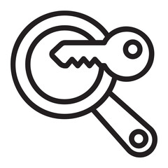 loupe line icon