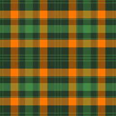 St. Patrick day plaid tartan