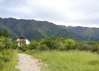 Fototapeta na wymiar monastery in the mountains of san luis