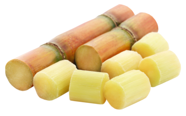 Pieces of sugarcane