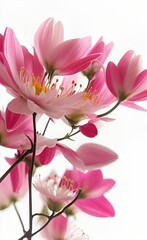 pink lily flowers made using Generative AI Technology.