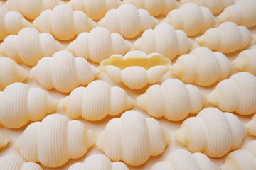 Pasta on a beige background - pattern, texture