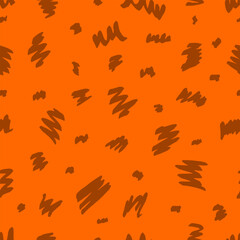 Creative grunge tiger skin seamless pattern.