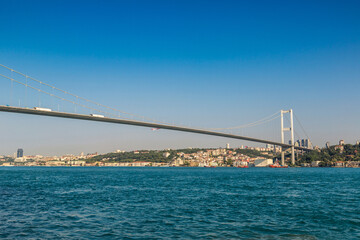 Fototapeta na wymiar Bosporus bridge in Istanbul