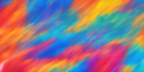 Abstract colorful background of blured oil paint strokes. Generative AI