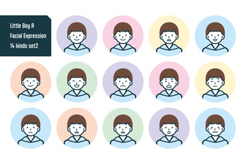 男の子のバストショット14点セットNo.2