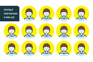 男の子のバストショット14点セットNo.4