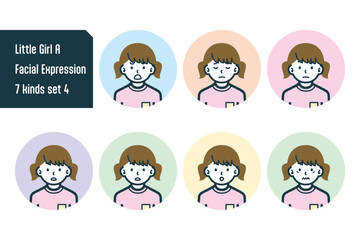 女の子のバストショット7点セットNo.4