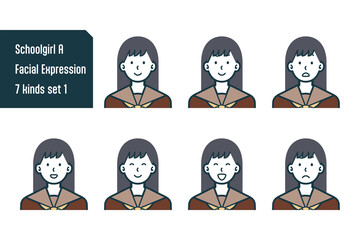 女子校生のバストショット7点セットNo.1