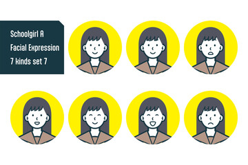 女子校生のバストショット7点セットNo.7