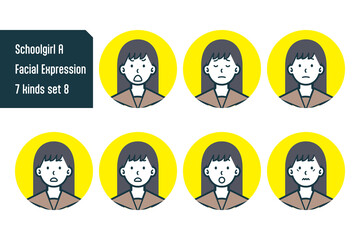 女子校生のバストショット7点セットNo.8