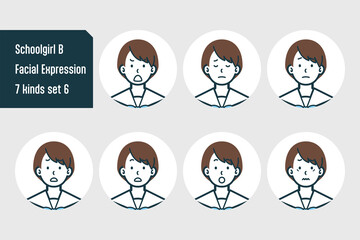 女子校生のバストショット7点セットNo.6