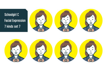 女子校生のバストショット7点セットNo.7