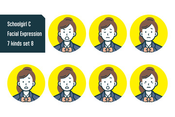 女子校生のバストショット7点セットNo.8