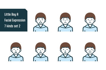 男の子のバストショット7点セットNo.2