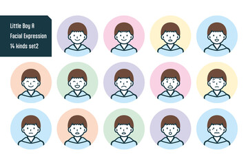 男の子のバストショット14点セットNo.2