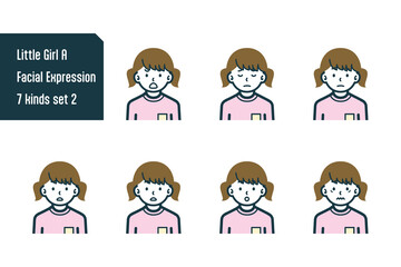 女の子のバストショット7点セットNo.2